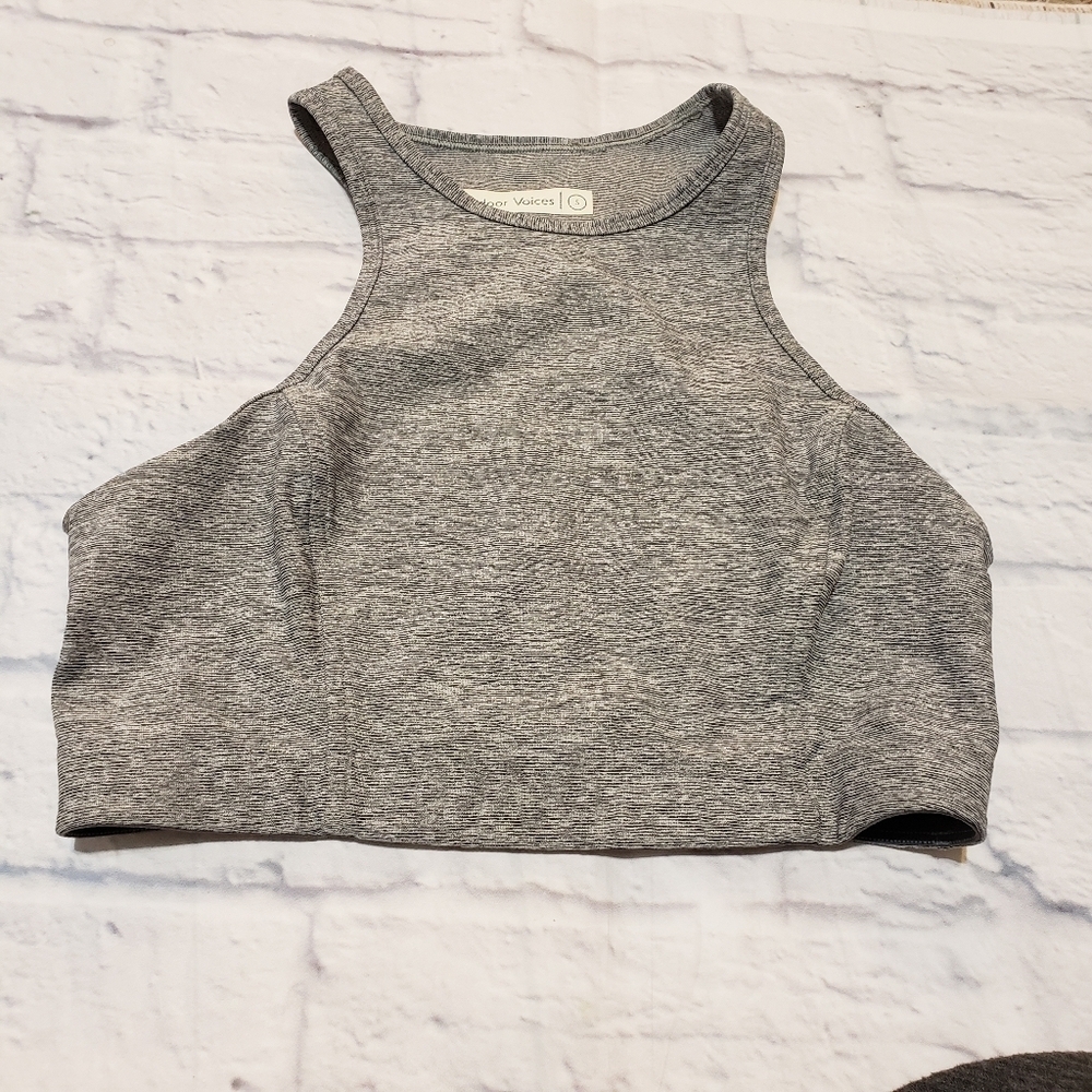 Outdoor Voices Gray Crop Top